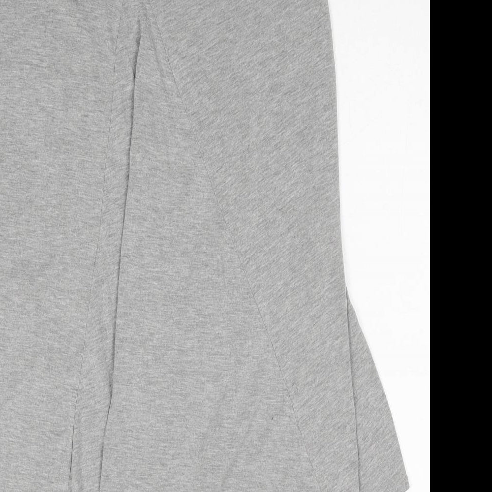 Papaya Womens Grey Polyester Basic T-Shirt Size 10 Round Neck
