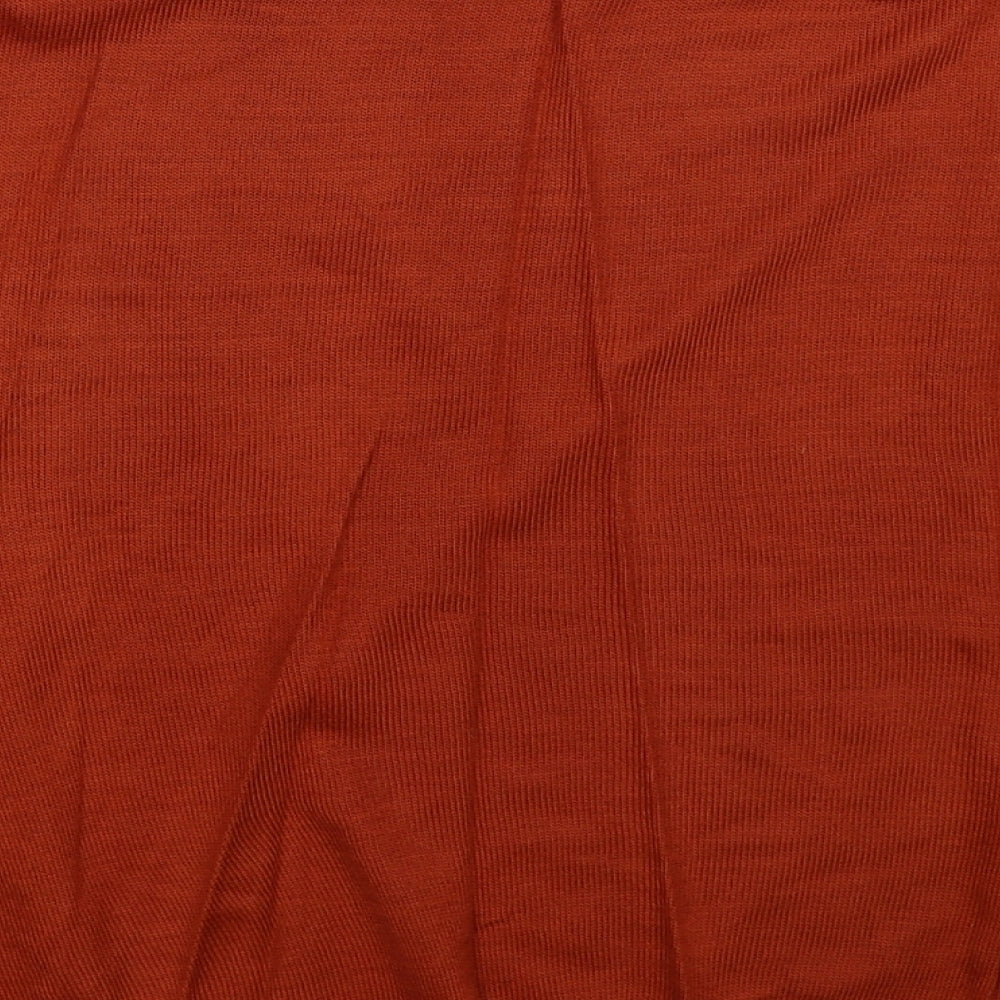 ASOS Womens Brown Boat Neck Acrylic Pullover Jumper Size 12