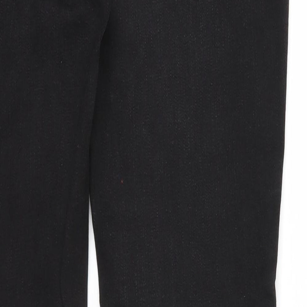 Street One Womens Black Cotton Straight Jeans Size 25 in Regular Zip