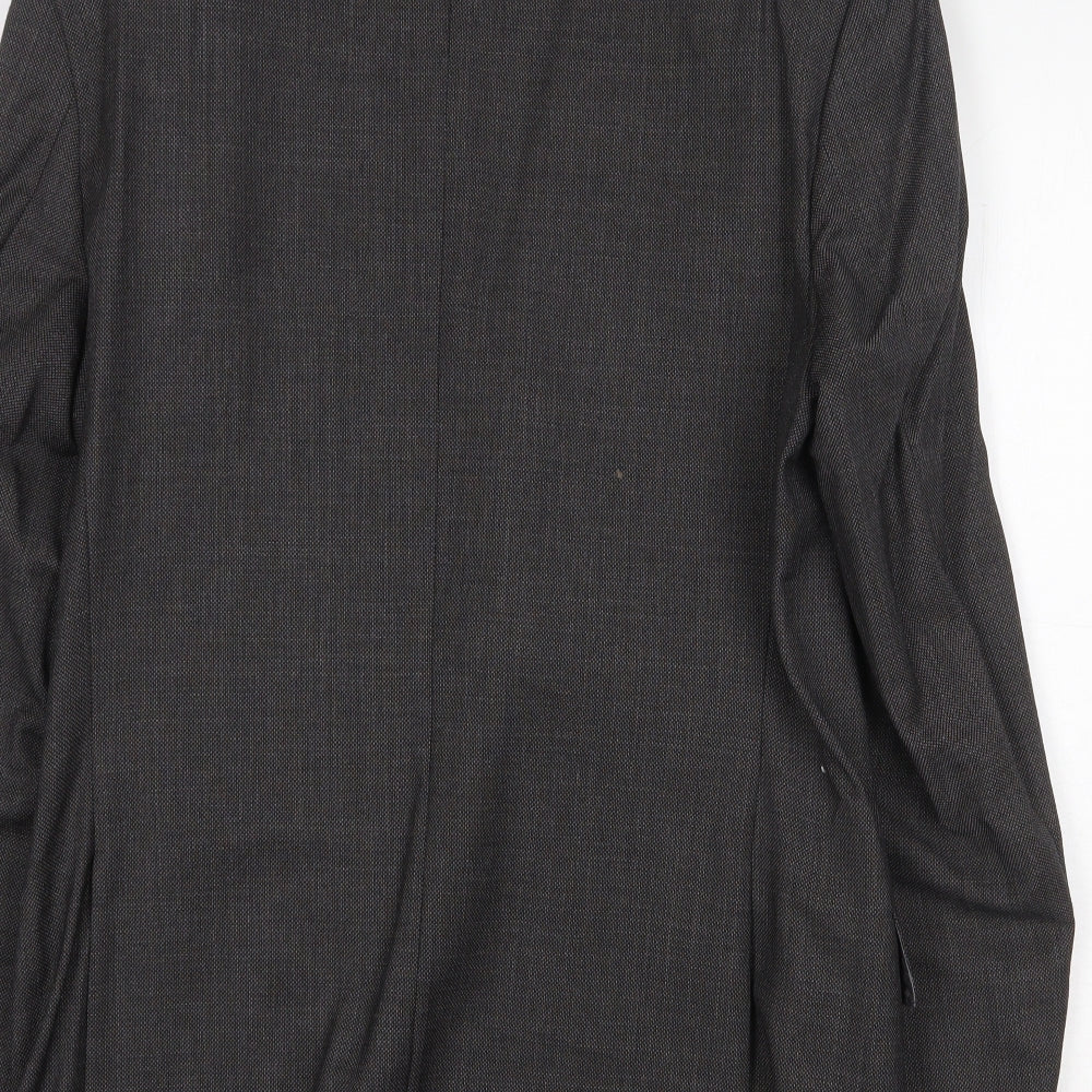 Marks & Spencer Mens Grey Wool Jacket Suit Jacket Size 38 Regular