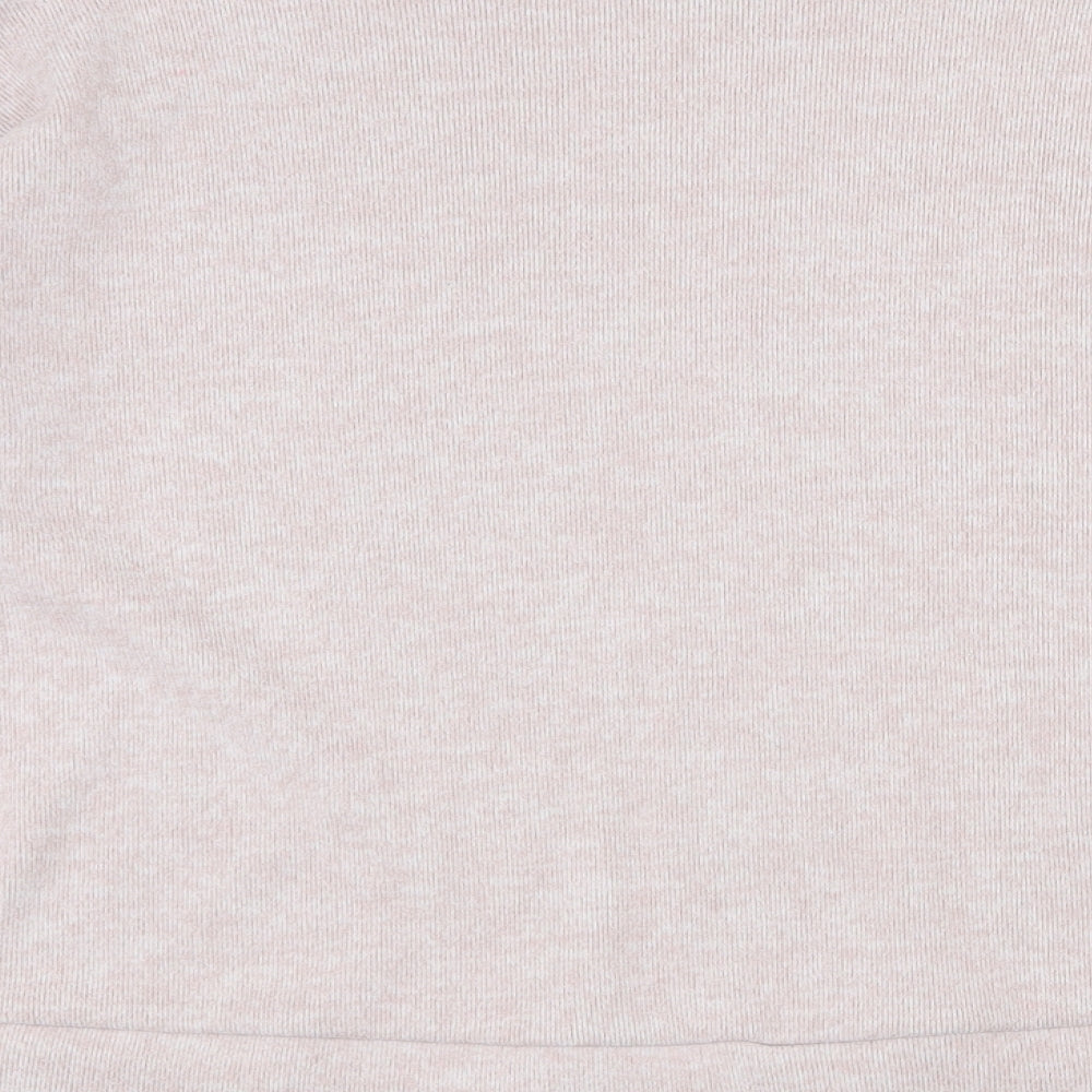 New Look Womens Pink Mock Neck Polyester Pullover Jumper Size S
