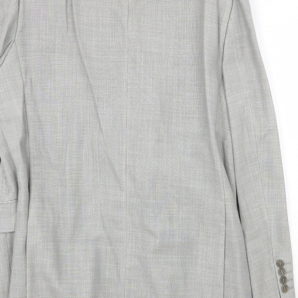 Marks & Spencer Mens Grey Wool Jacket Suit Jacket Size 42 Regular