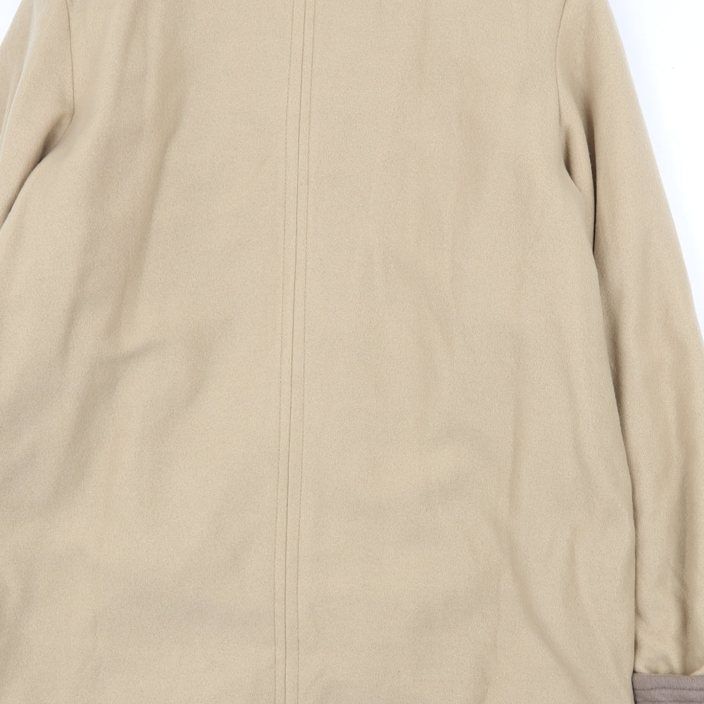 Gabriella Vicenga Womens Beige Jacket Size 16 Button
