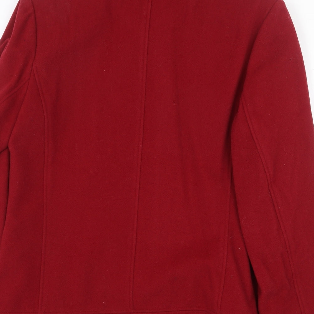 Marks & Spencer Womens Red Jacket Size 8 Zip