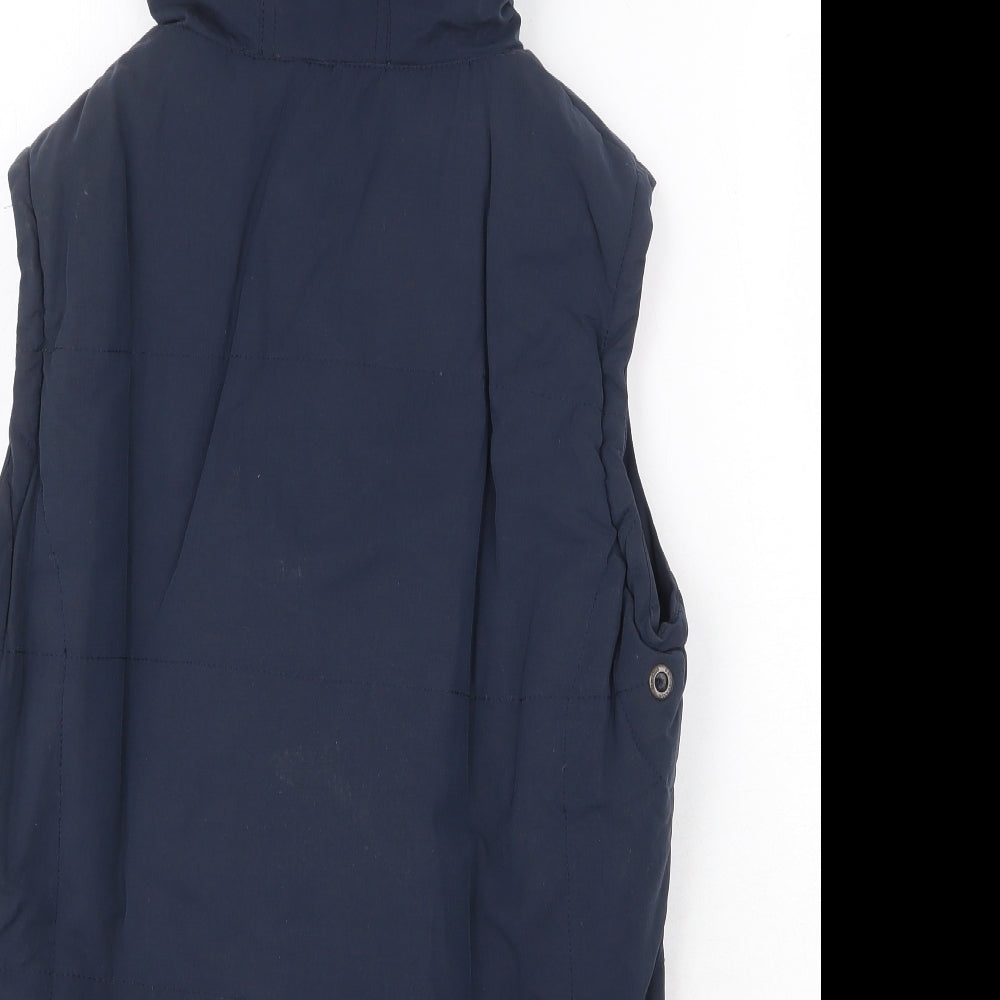 USPA Womens Blue Gilet Jacket Size M Zip