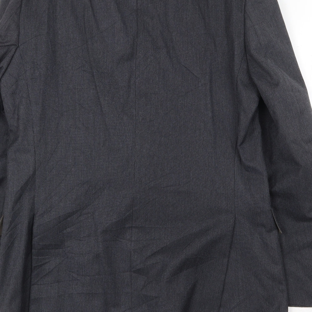 Marks & Spencer Mens Grey Polyester Jacket Suit Jacket Size 40 Regular