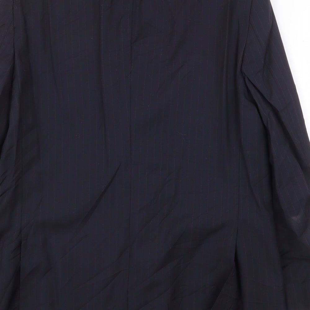 Brook Taverner Mens Blue Polyester Jacket Suit Jacket Size 38 Regular
