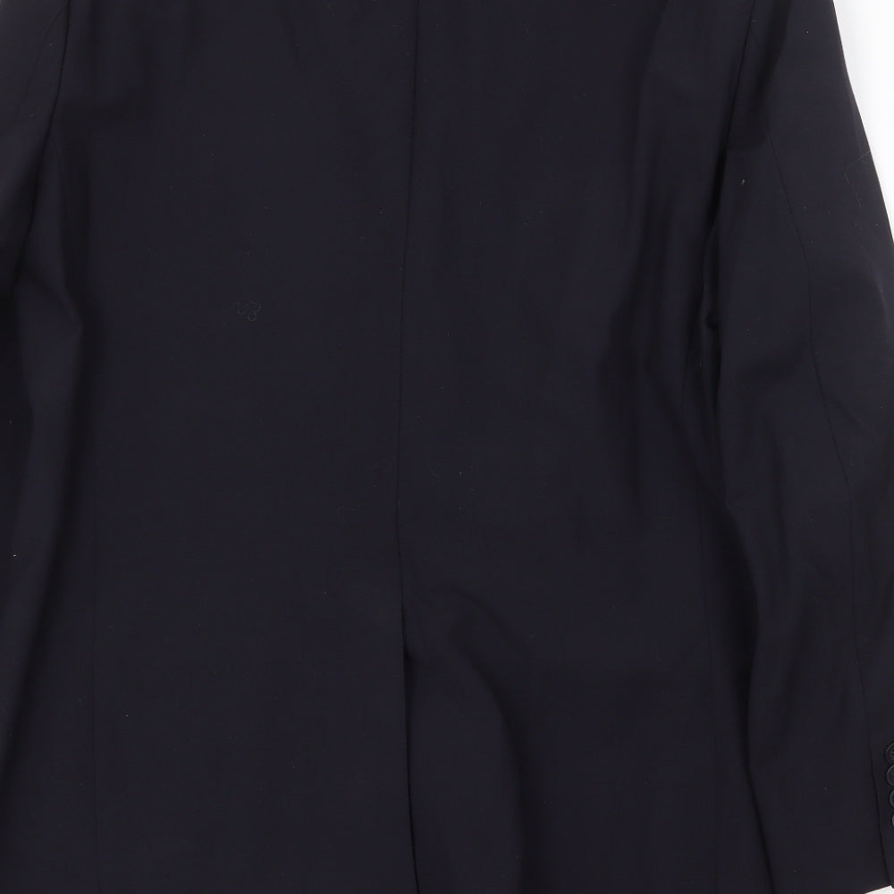 Tom English Mens Blue Wool Jacket Suit Jacket Size 38 Regular