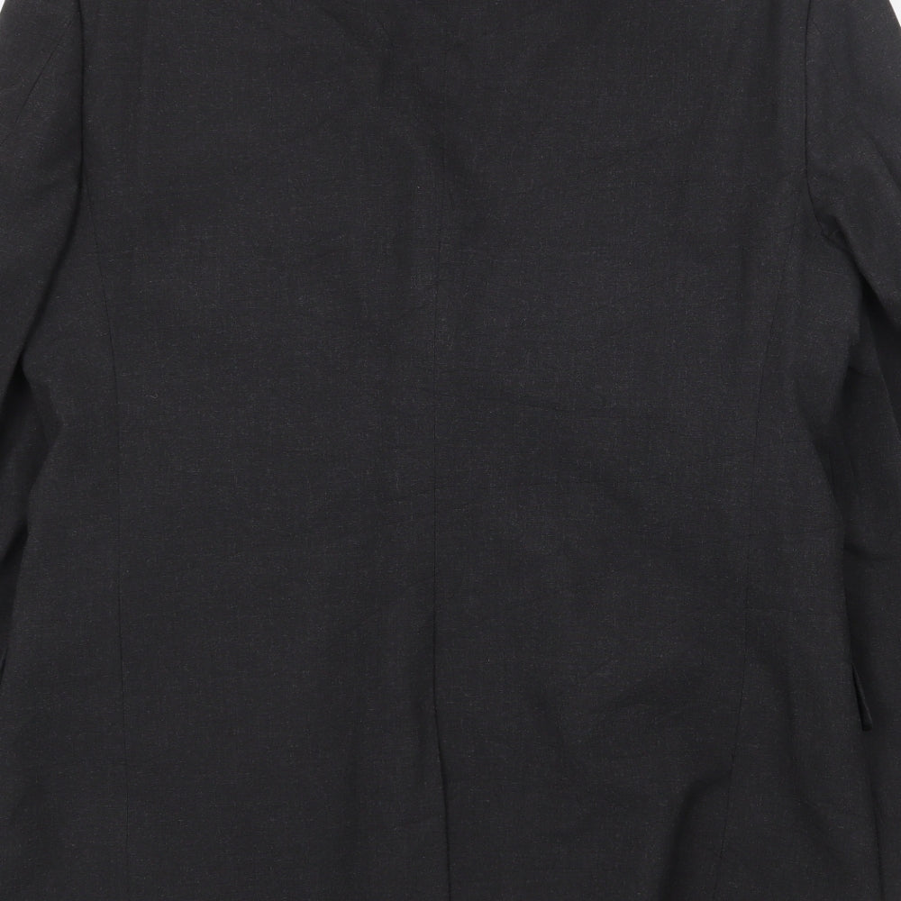 Marks & Spencer Mens Grey Polyester Jacket Suit Jacket Size 40 Regular
