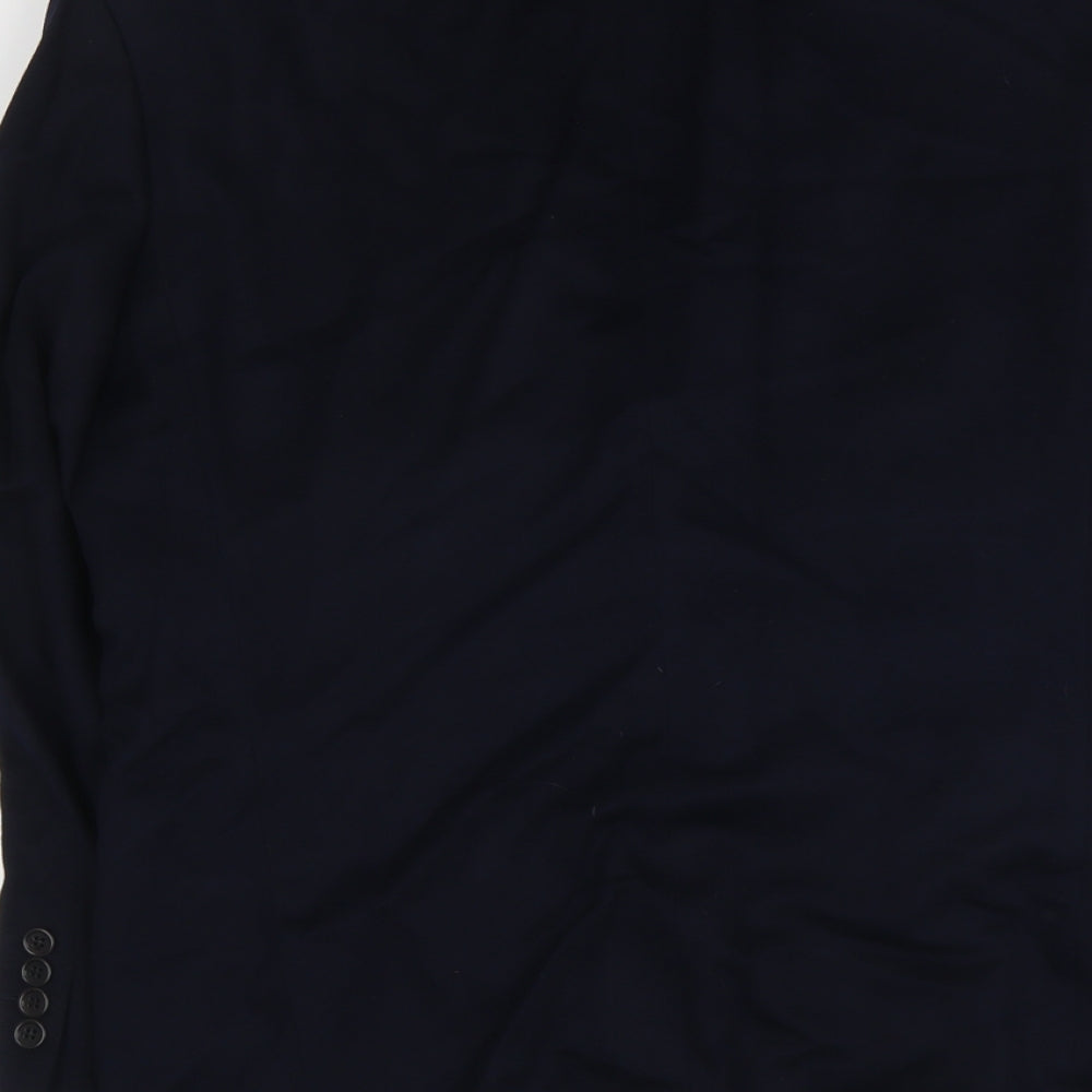 Marks & Spencer Mens Blue Wool Jacket Suit Jacket Size M Regular