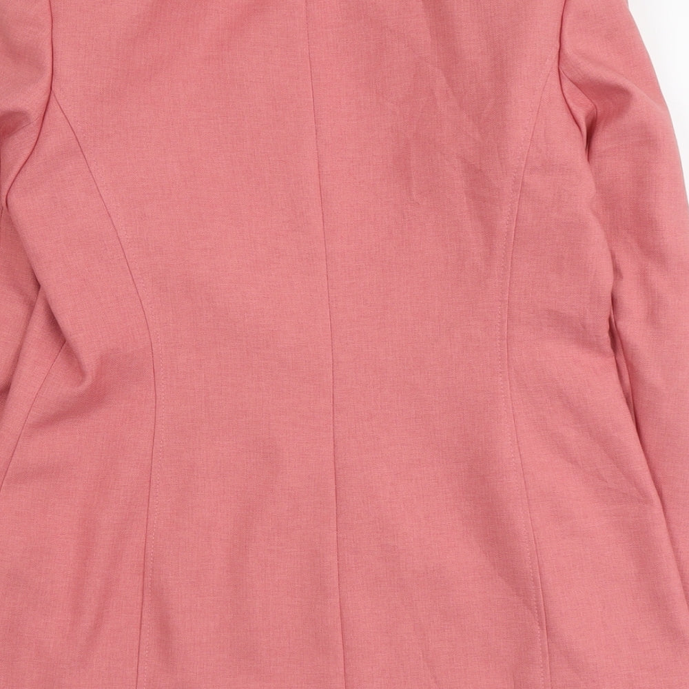 Autonomy Womens Pink Jacket Blazer Size 10 Button