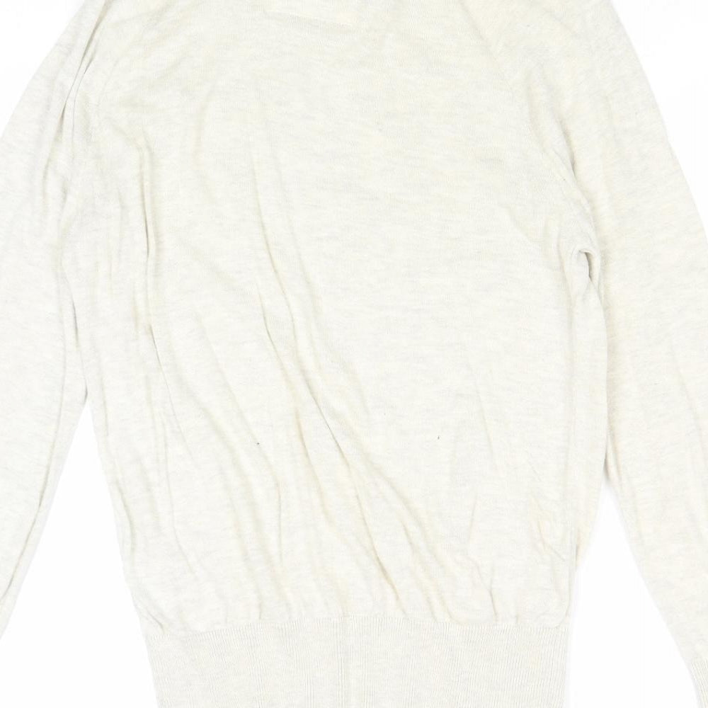 Matalan Womens Beige Roll Neck 100% Cotton Pullover Jumper Size XS