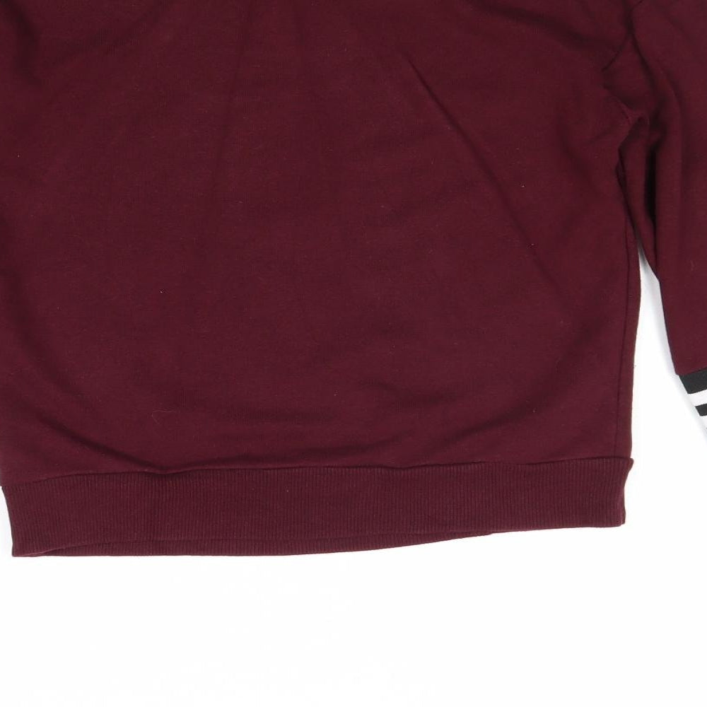 New Look Womens Purple Polyester Pullover Sweatshirt Size 6 Pullover