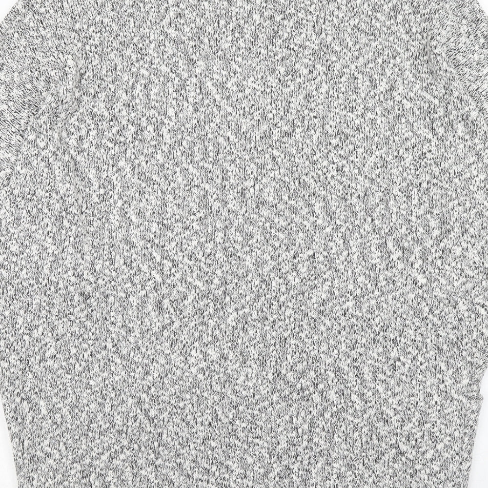 Atmosphere Womens Grey V-Neck Cotton Cardigan Jumper Size S