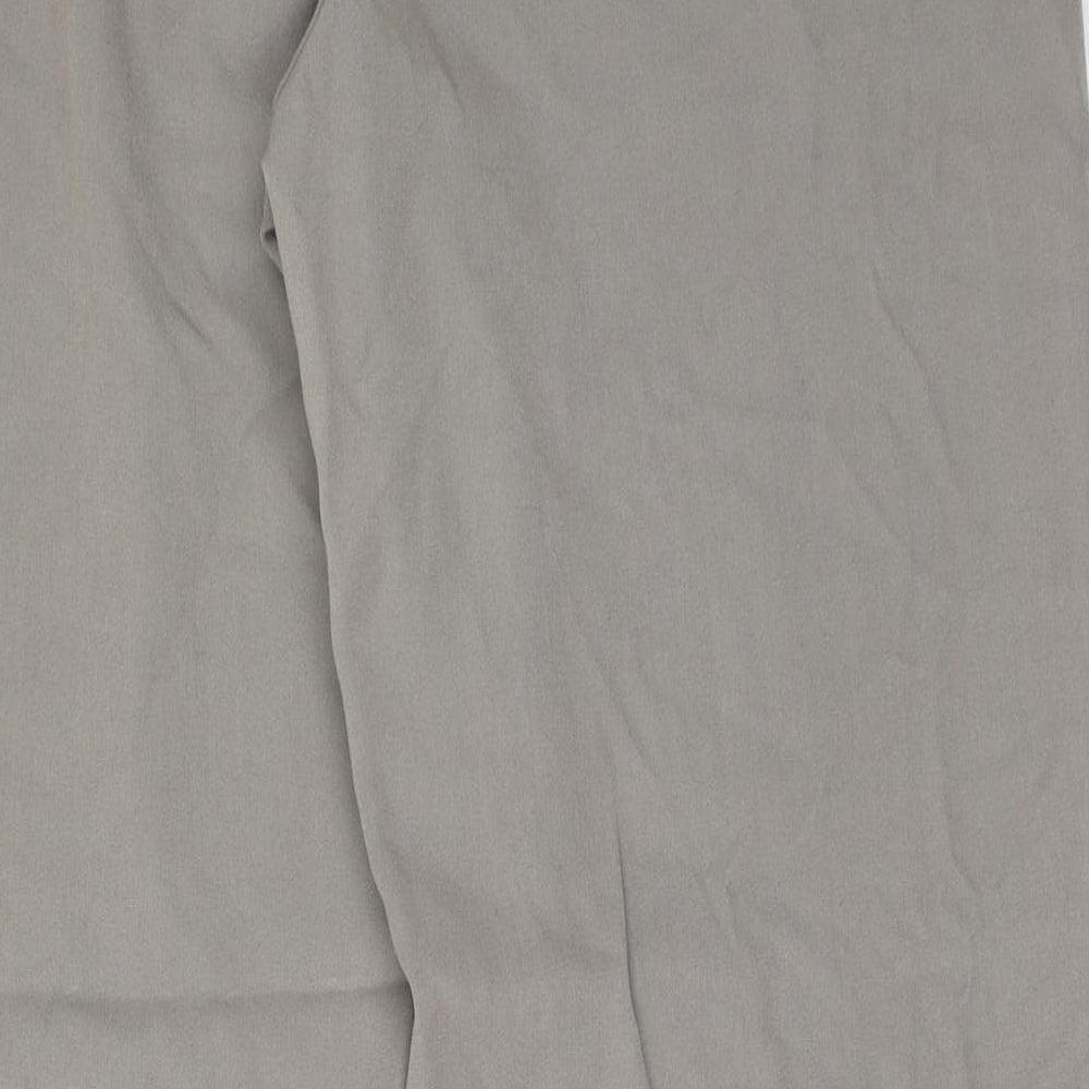 VINCI Womens Grey Polyester Trousers Size 16 Regular Zip