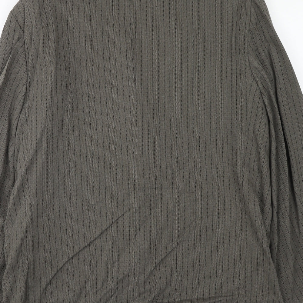 Ciro Citterio Mens Grey Striped Wool Jacket Suit Jacket Size 44 Regular