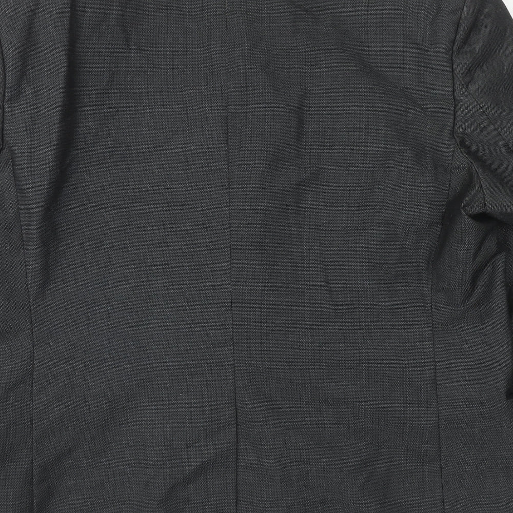 Red Herring Mens Grey Polyacrylate Fibre Jacket Suit Jacket Size 42 Regular