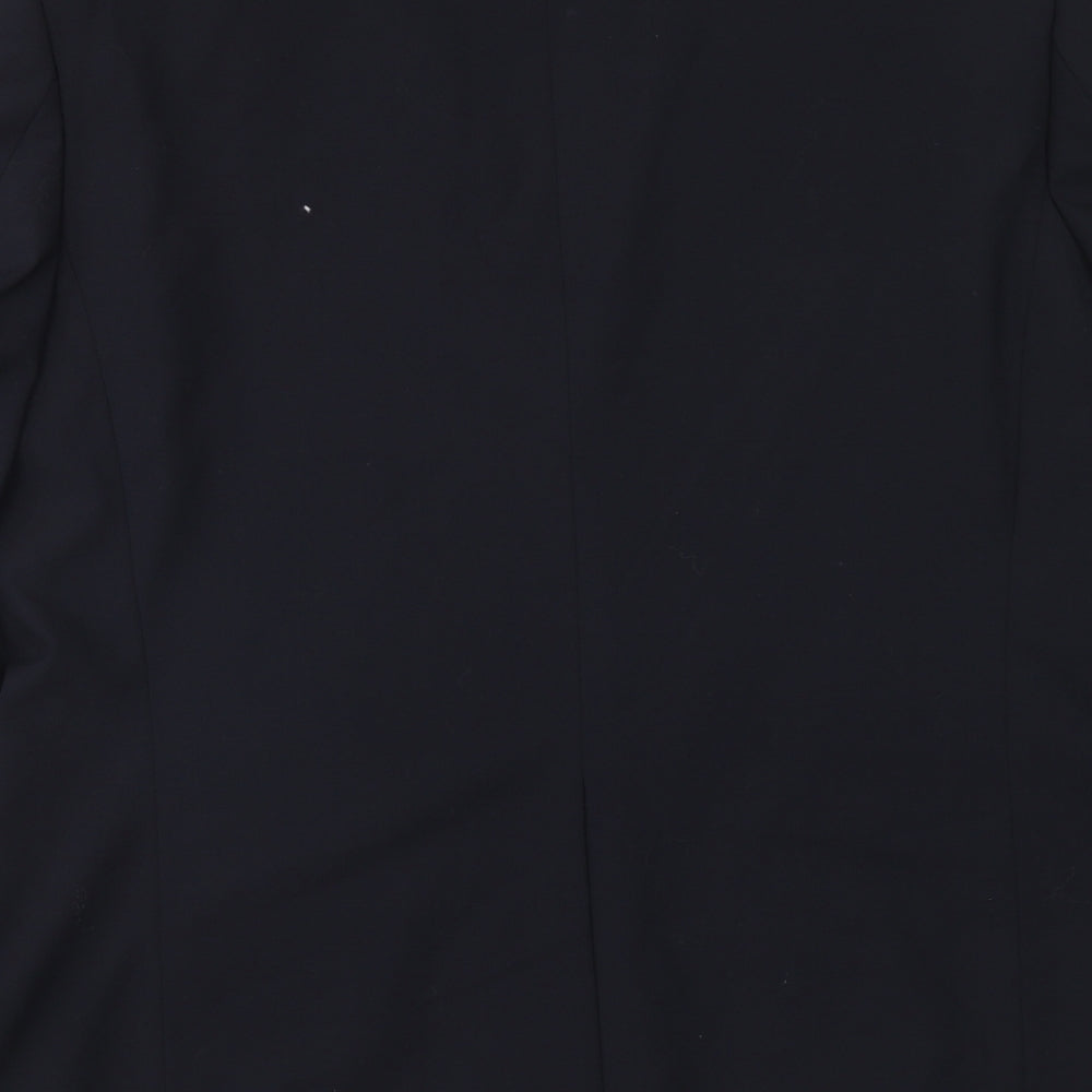 Charlton Gray Mens Blue Polyester Jacket Suit Jacket Size 44 Regular
