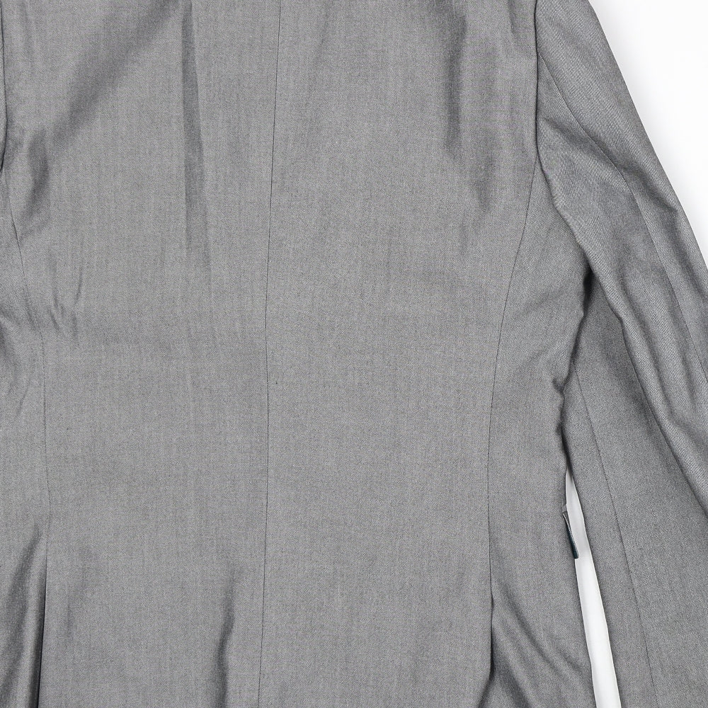 NEXT Mens Grey Polyester Jacket Suit Jacket Size 38 Regular
