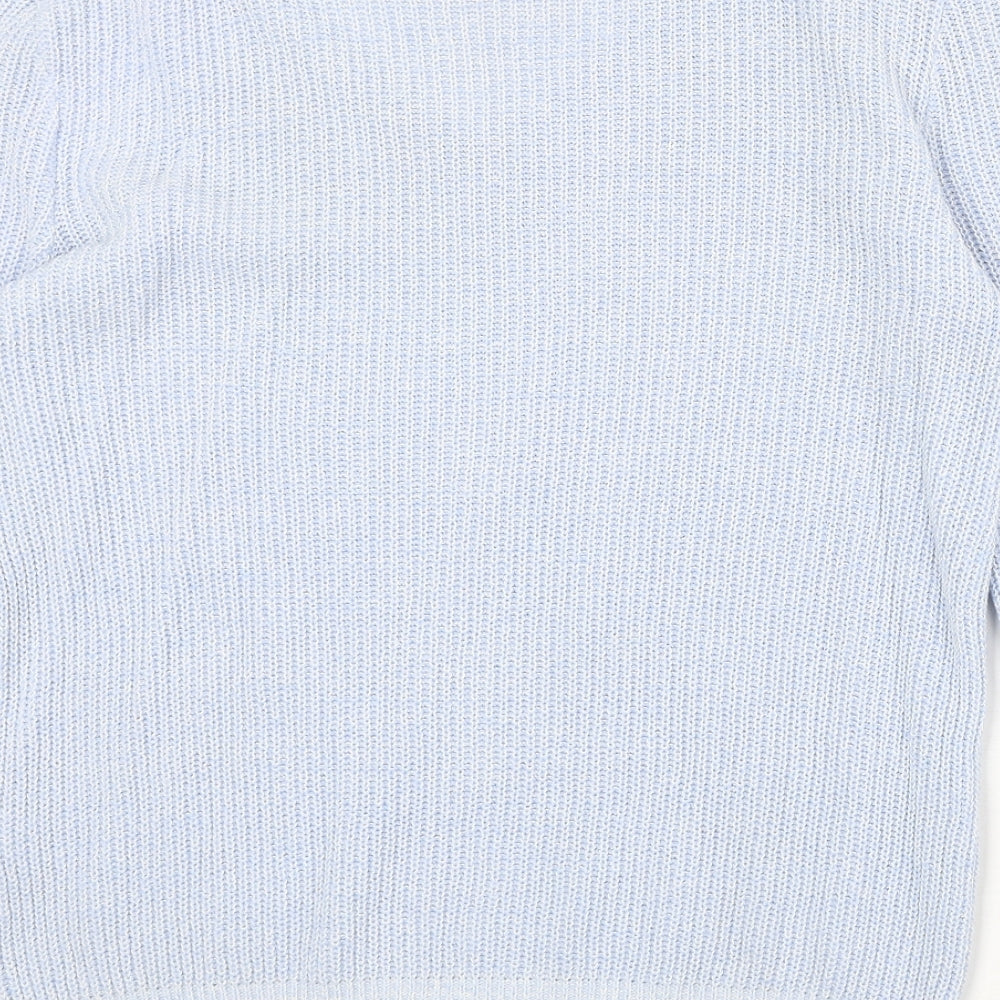 Atmosphere Womens Blue V-Neck Acrylic Pullover Jumper Size L