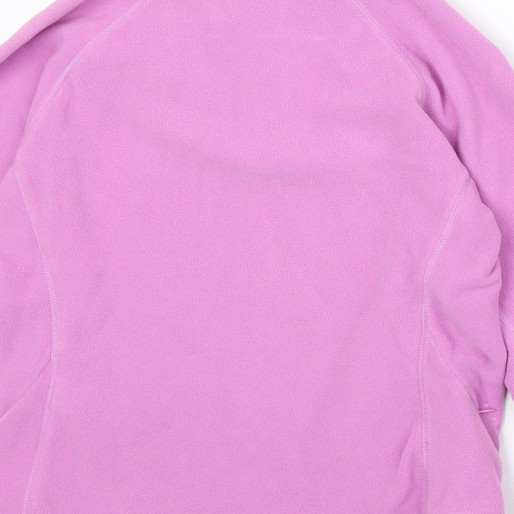 Tenson Womens Pink Polyester Pullover Sweatshirt Size 6 Zip