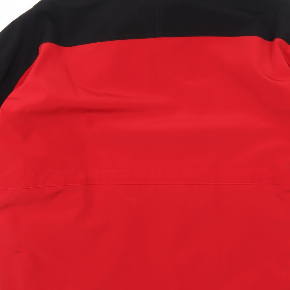 Liz Claiborne Mens Red Windbreaker Jacket Size S Zip