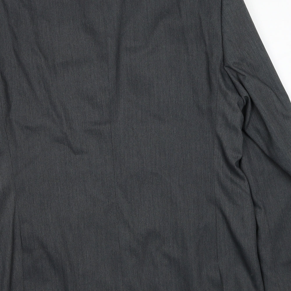Charlton Grey Mens Grey Polyester Jacket Suit Jacket Size 42 Regular