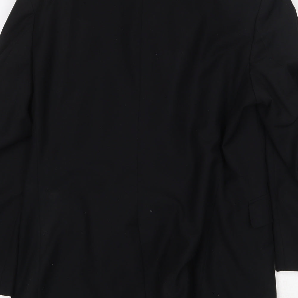 Burton Mens Black Polyester Jacket Suit Jacket Size 40 Regular