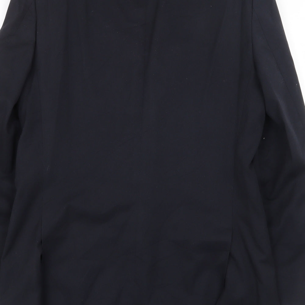 Marks & Spencer Mens Blue Polyester Jacket Suit Jacket Size 38 Regular
