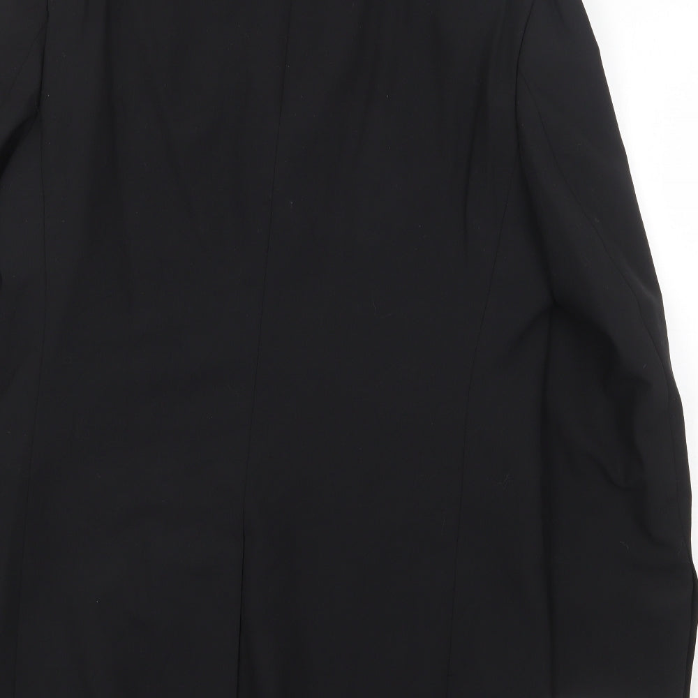 Burton Mens Black Polyester Jacket Suit Jacket Size 38 Regular