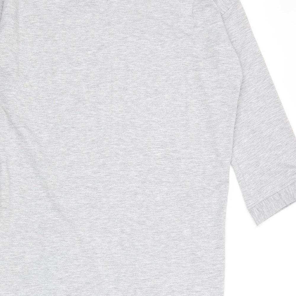 Atmosphere Womens Grey Polyester A-Line Size 8 Round Neck Pullover
