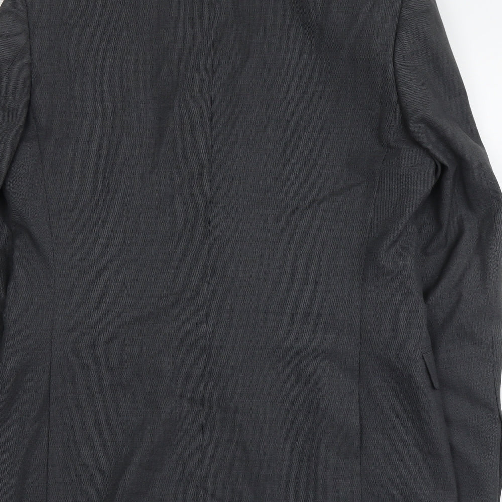 Marks & Spencer Mens Grey Wool Jacket Suit Jacket Size M Regular