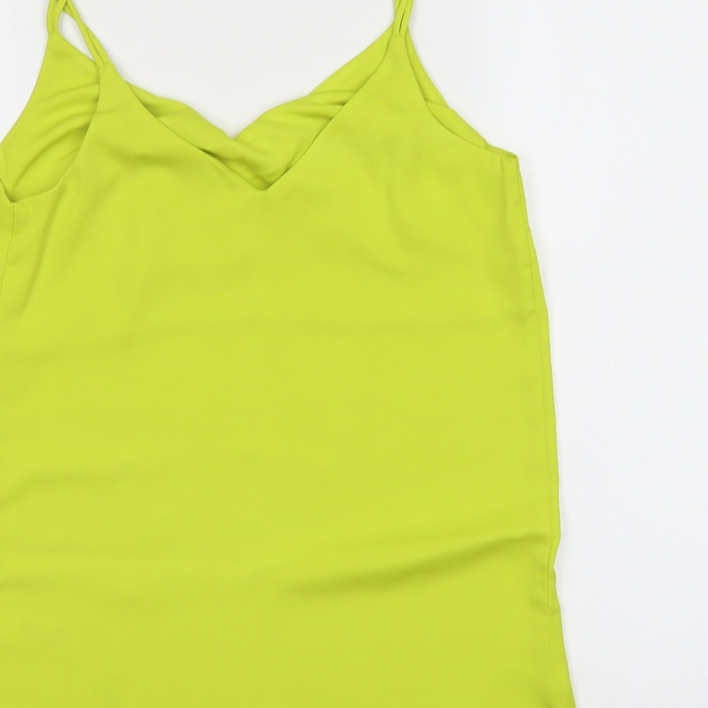 NEXT Womens Green Polyester Camisole Tank Size 10 V-Neck