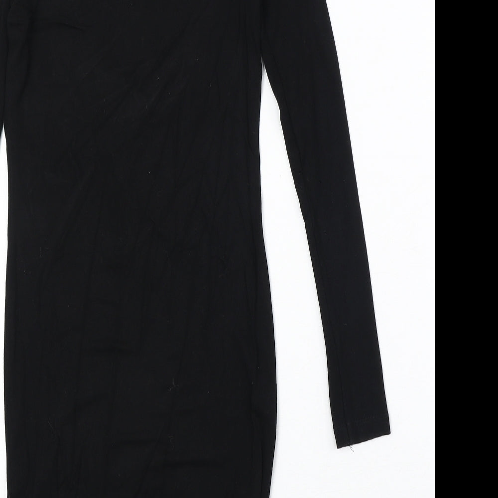 ASOS Womens Black Viscose Bodycon Size 4XL Round Neck Pullover