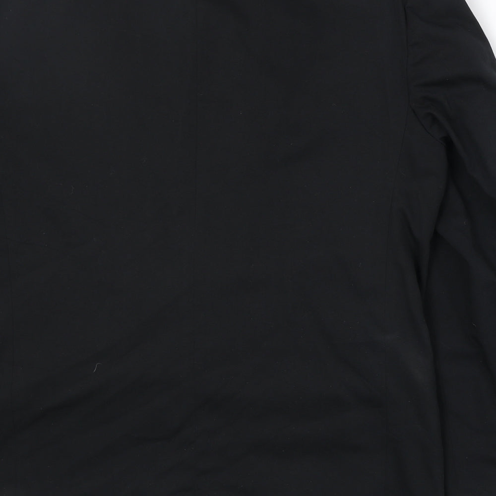 Classics Mens Black Polyester Jacket Suit Jacket Size 38 Regular