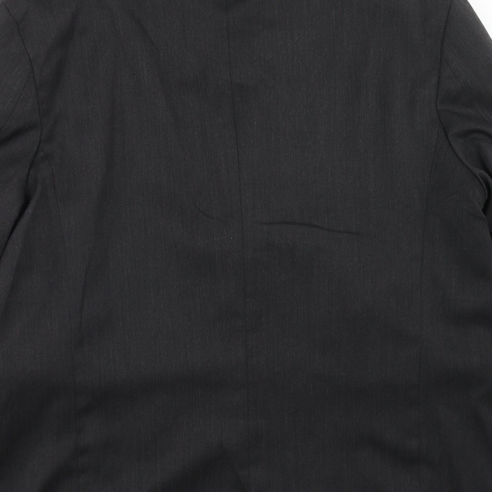 Horne Brothers Mens Grey Polyester Jacket Suit Jacket Size 46 Regular