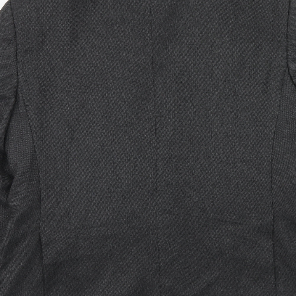Marks & Spencer Mens Grey Polyester Jacket Suit Jacket Size 42 Regular