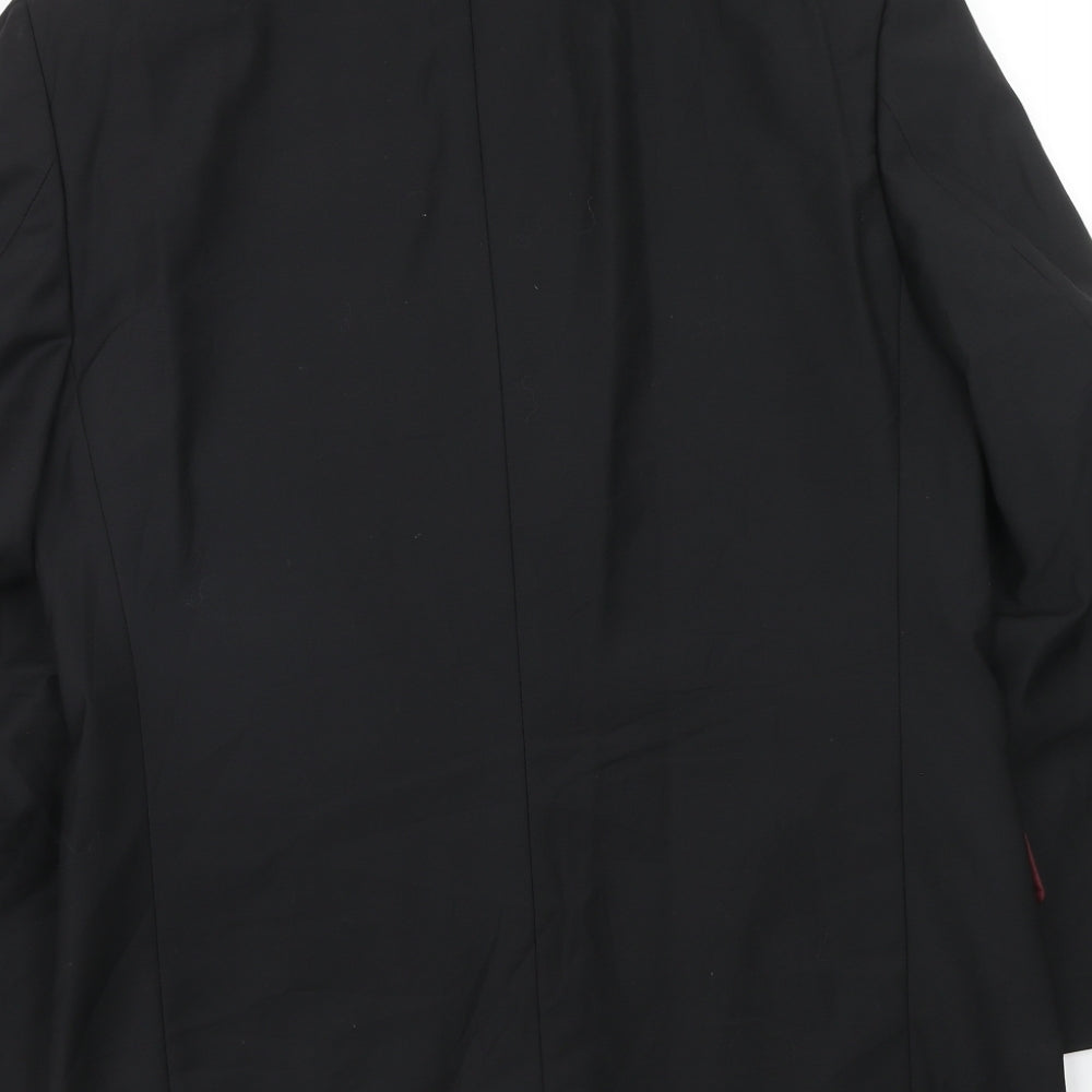 Scott & Taylor Mens Black Polyester Jacket Suit Jacket Size 38 Regular