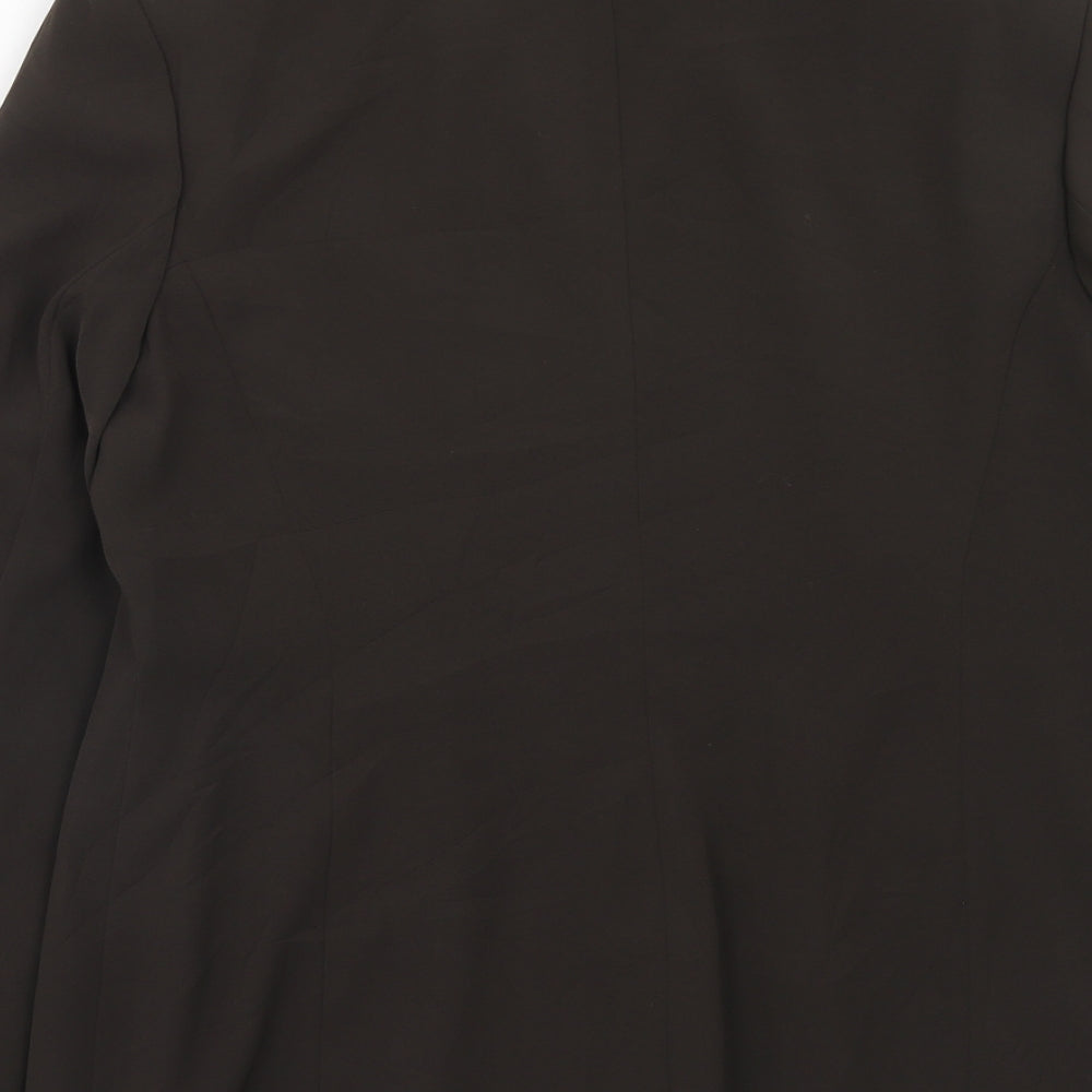 Artigiano Womens Beige Polyester Jacket Suit Jacket Size 14
