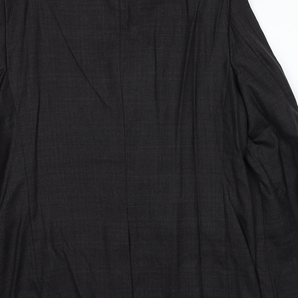 British Tailor Mens Grey Wool Jacket Suit Jacket Size 42 Regular