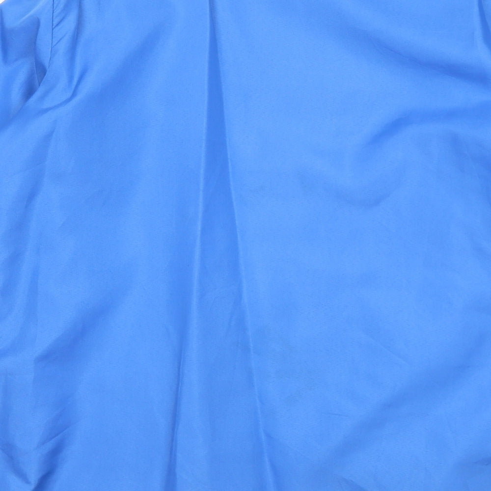 Anne De Lancay Womens Blue Pea Coat Coat Size 14 Button