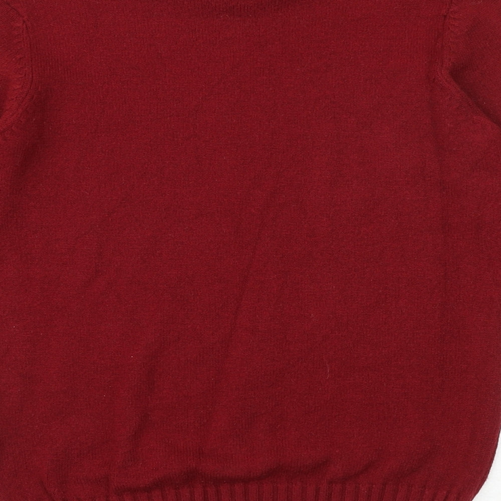 Soyaconcept Womens Red Round Neck Acrylic Pullover Jumper Size M