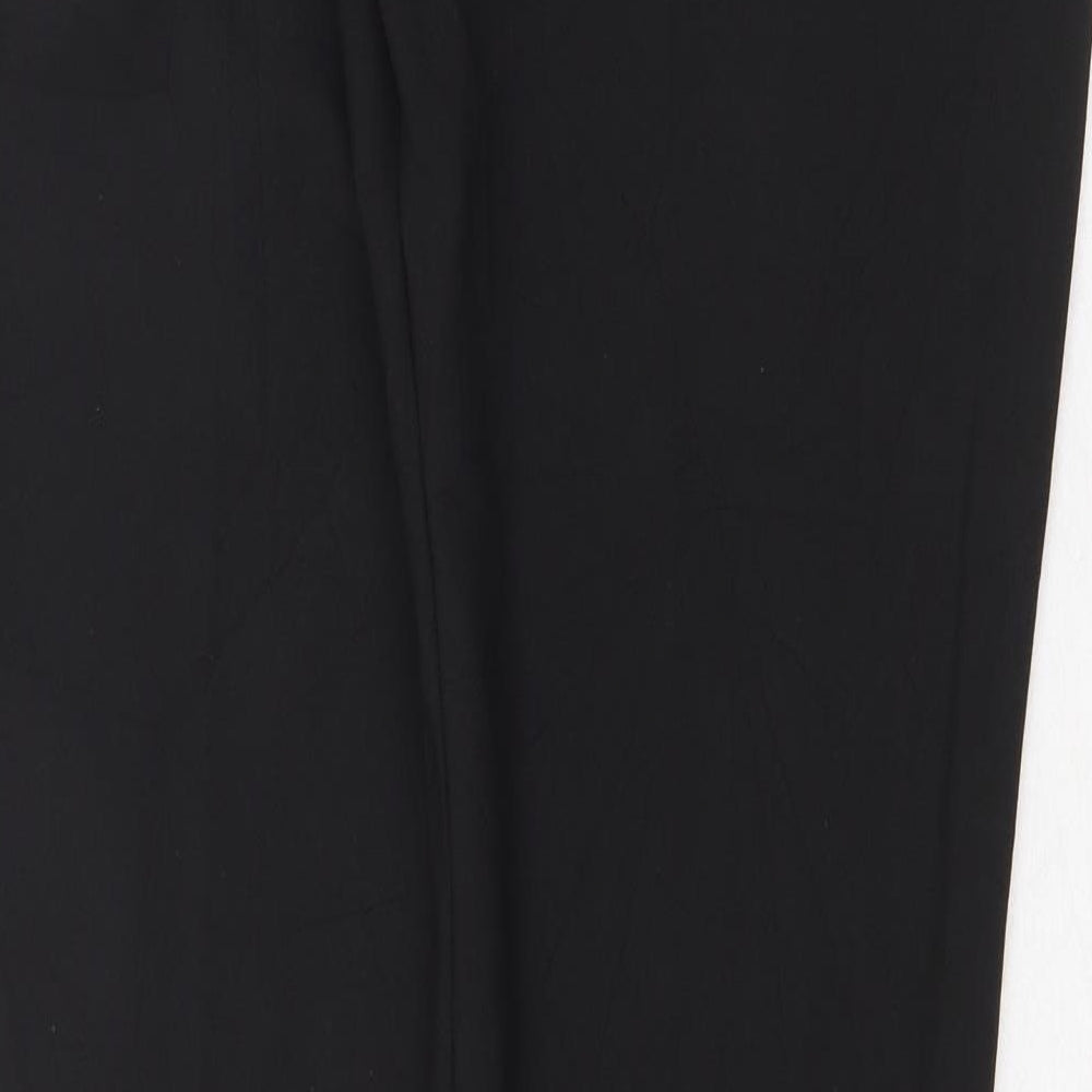 Select Womens Black Polyester Capri Trousers Size 8 Regular Zip