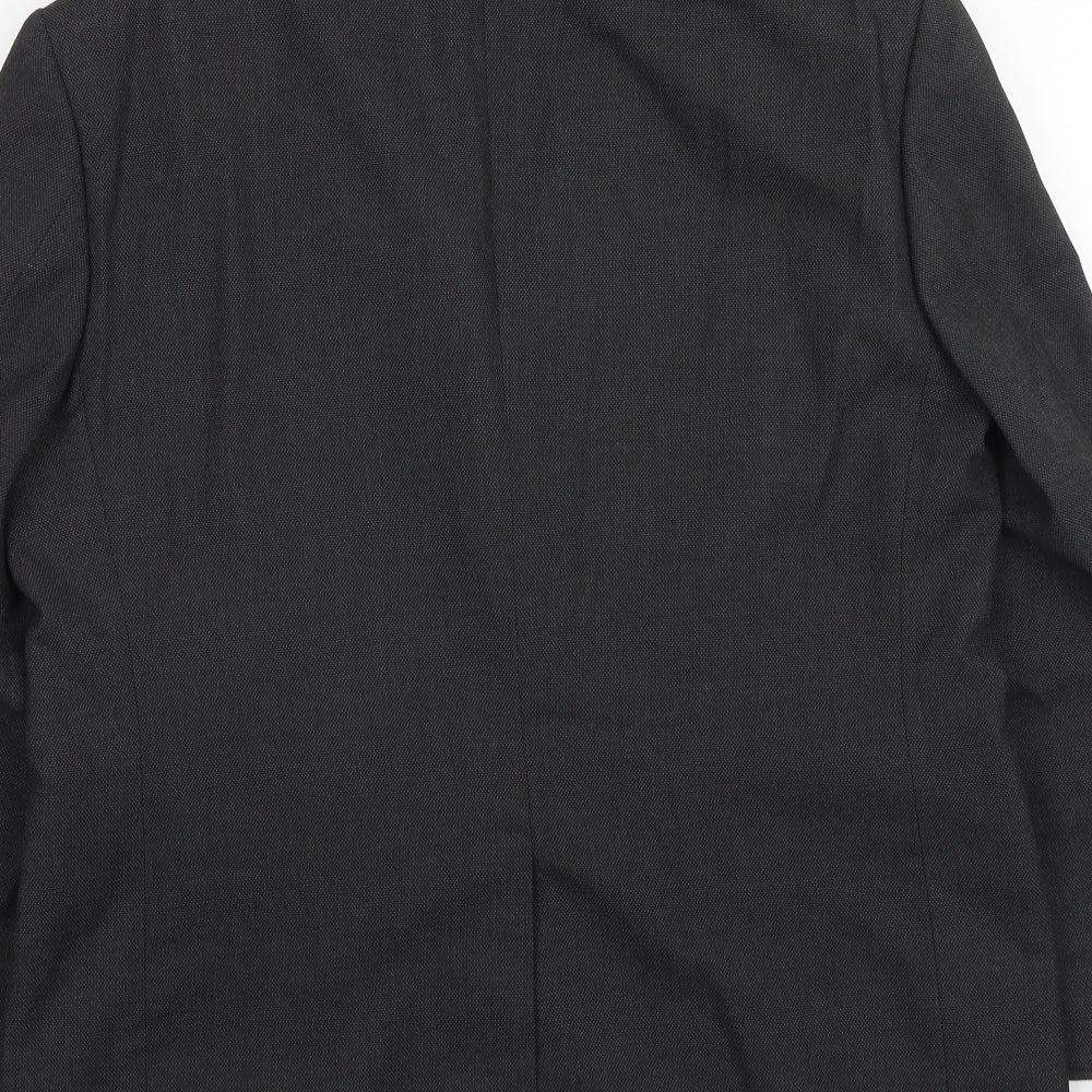 Marks & Spencer Mens Grey Polyester Jacket Suit Jacket Size 40 Regular