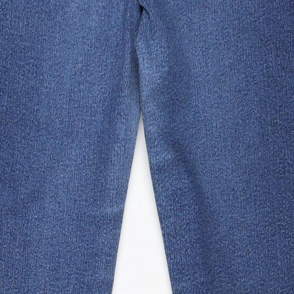 Papaya Womens Blue Cotton Skinny Jeans Size 10 Regular Zip