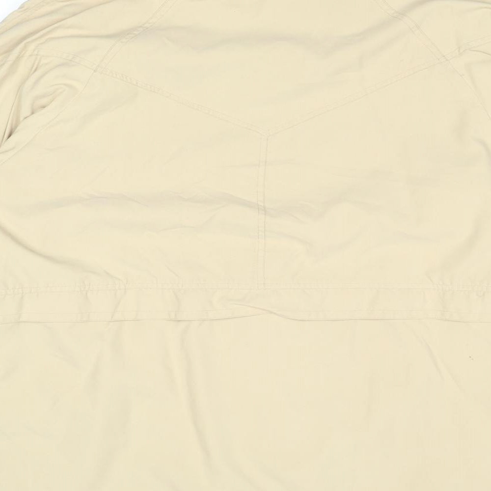 Nuage Womens Beige Pea Coat Coat Size 12 Zip