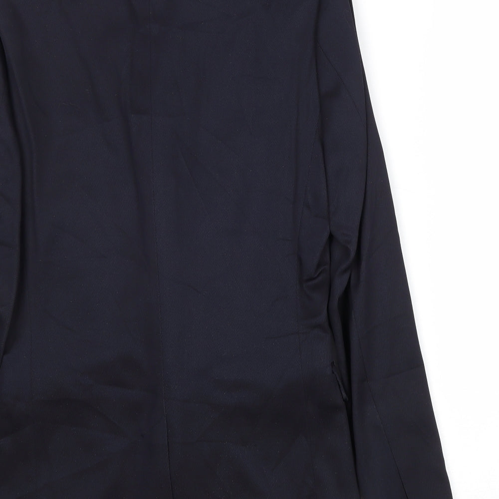 H&M Mens Blue Cotton Jacket Suit Jacket Size 34 Regular