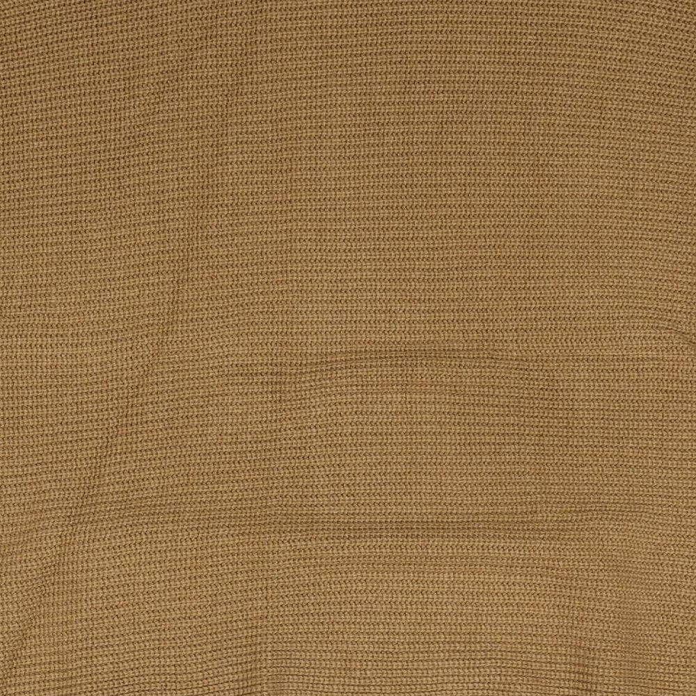 H&M Womens Brown Mock Neck Acrylic Pullover Jumper Size XS
