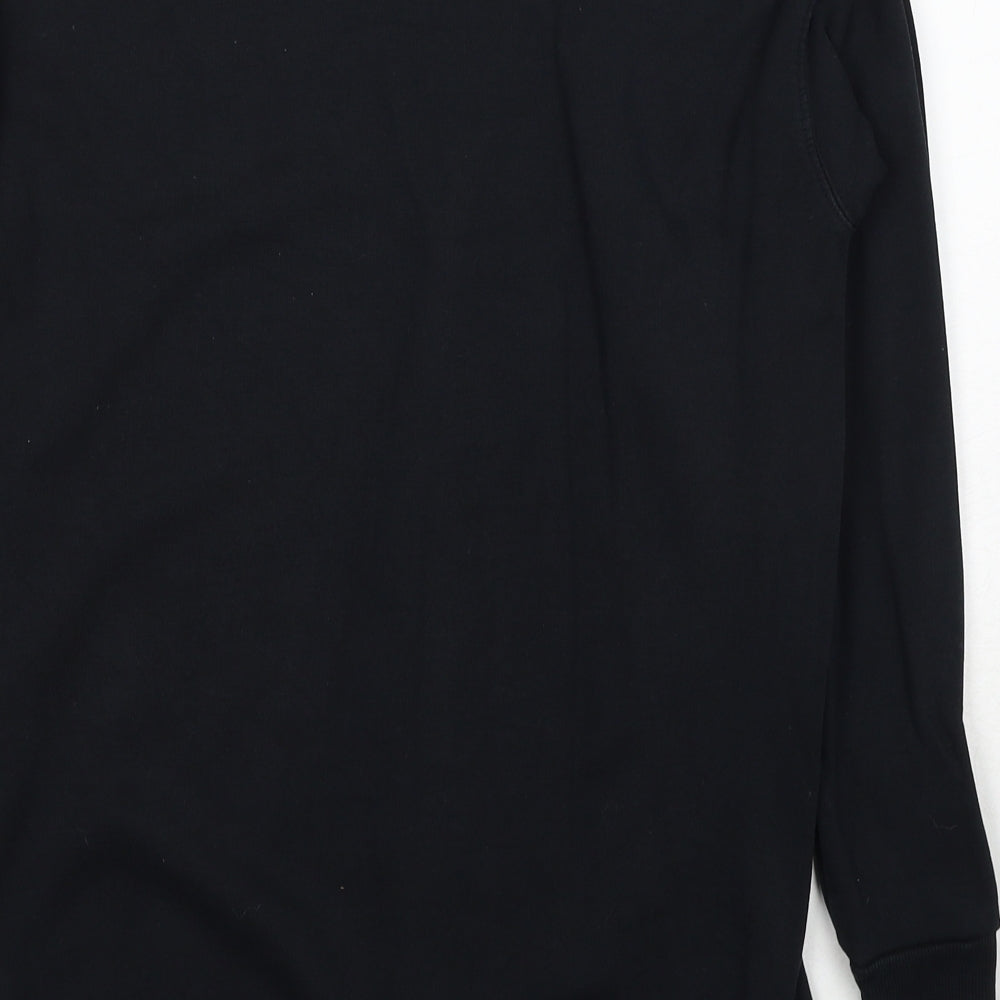 ASOS Womens Black Cotton Pullover Sweatshirt Size 6 Pullover