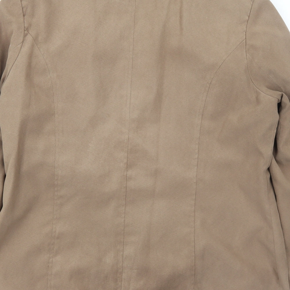 Joella Di Marco Womens Brown Jacket Size M Zip